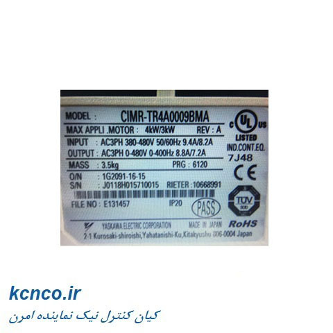اینورتر یاسکاوا کد CIMR-TR4A0009BMA H